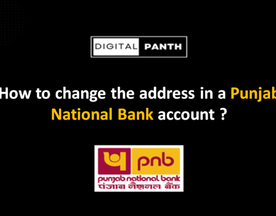 How to change the address in a Punjab National Bank account