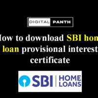 How to download the SBI home loan provisional interest certificate