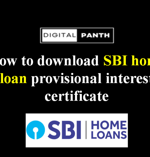 How to download the SBI home loan provisional interest certificate